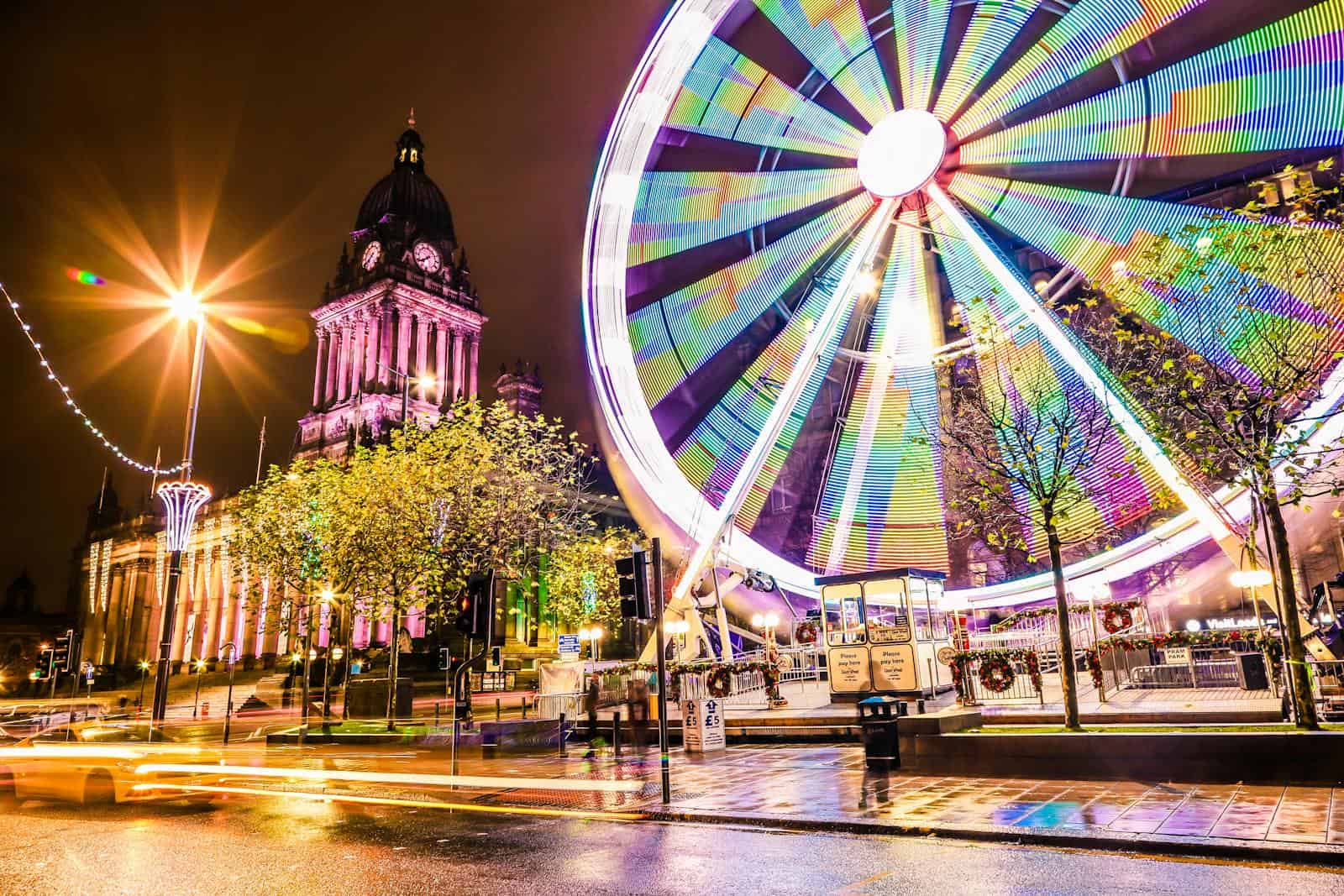 Long Exposure Photography of Ferris Wheel